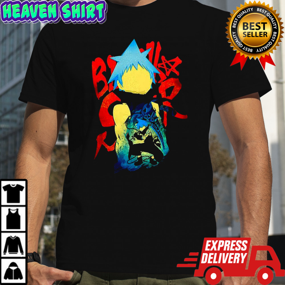 Black Star Soul Eater Anime shadow assassin shirt