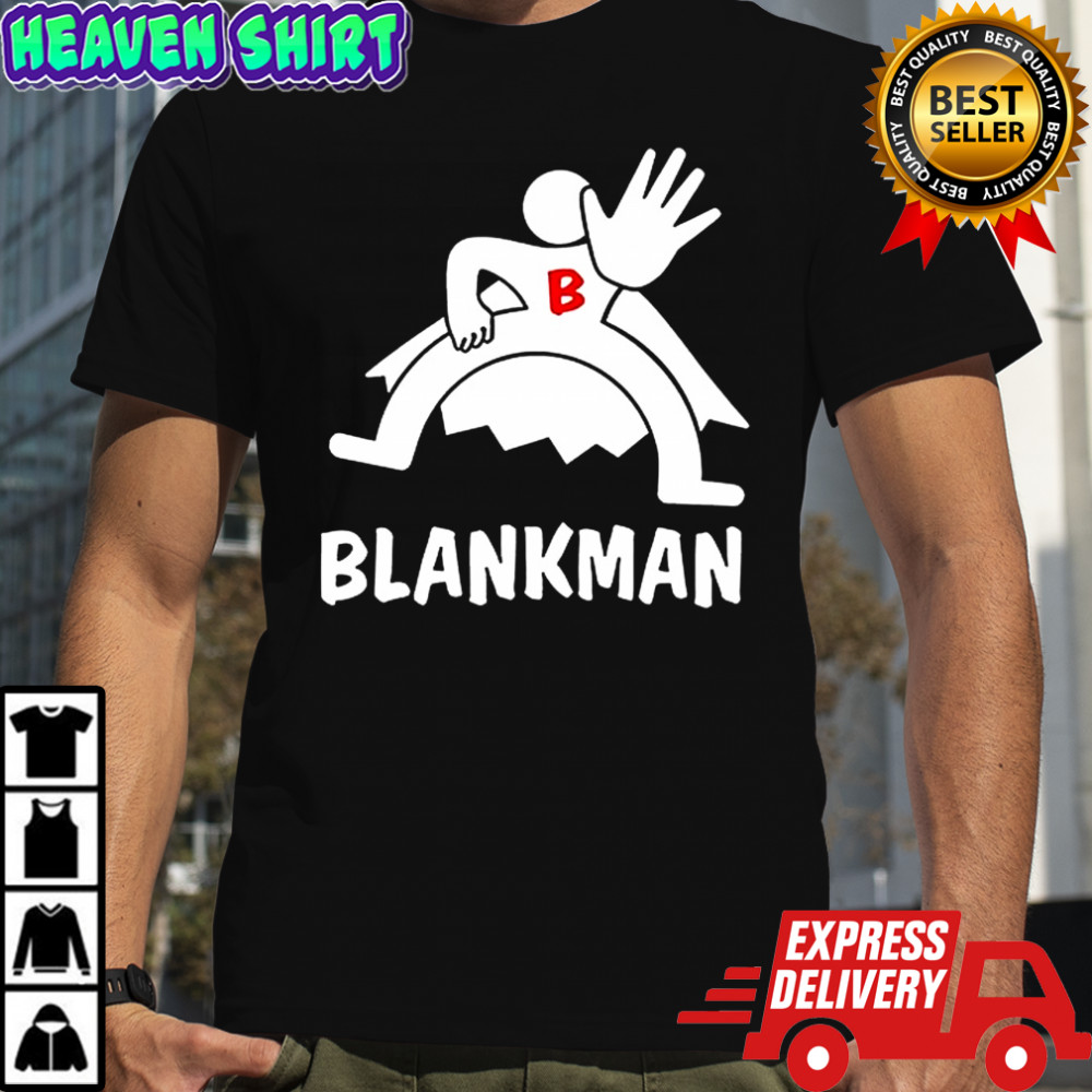 Blankman Superhero logo shirt