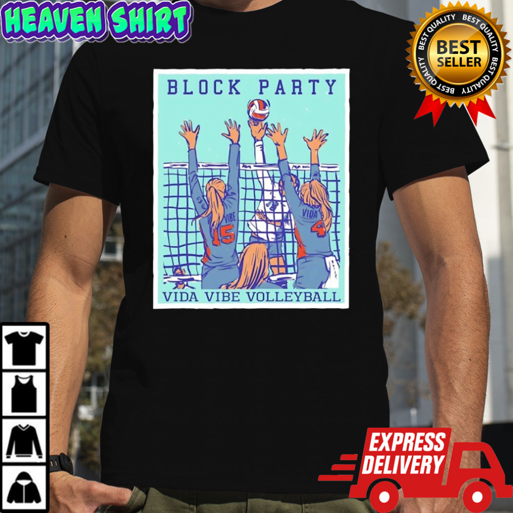 Block party Pura Vida volleyball shirt