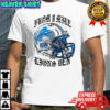 Blue Eminem x Detroit Lions Helmet shirt