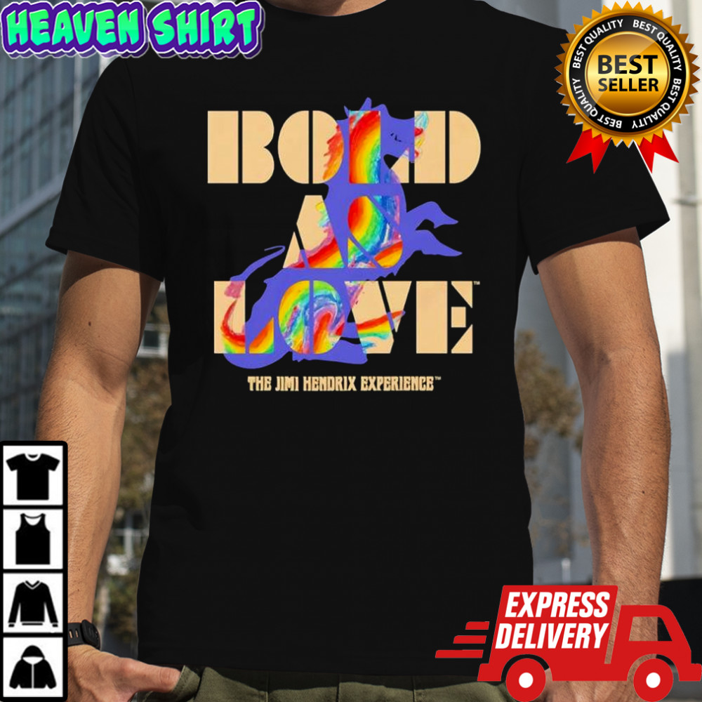 Bold as Love The Jimi Hendrix Experience album graphic shirt