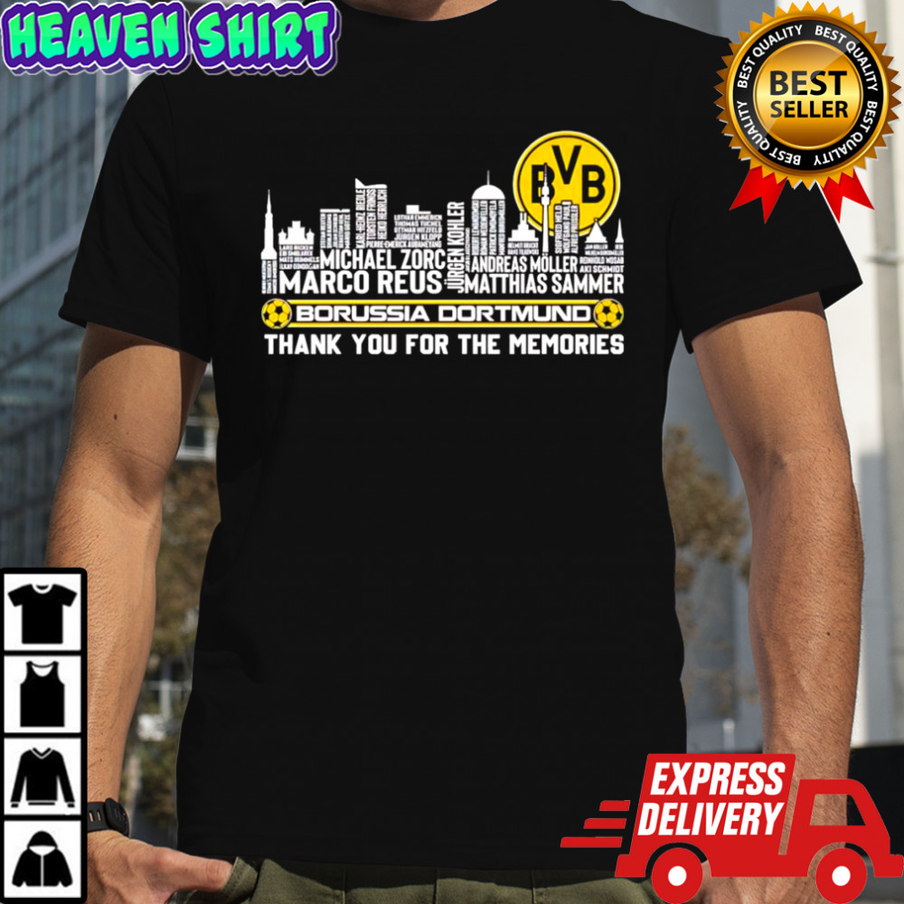 Borussia Dortmund thank you for the memories skyline name shirt