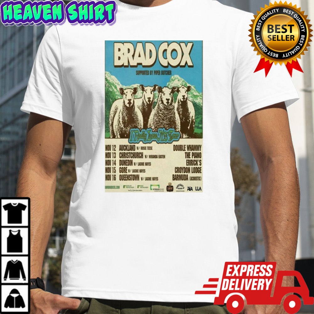 Brad Cox I Really Love New Zealand Tour 2025 Sheep T-shirt