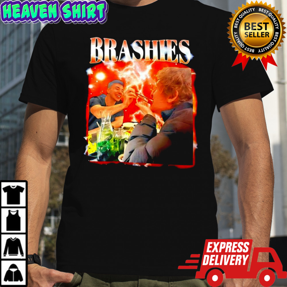 Brashies Two Man graphic eating shirt