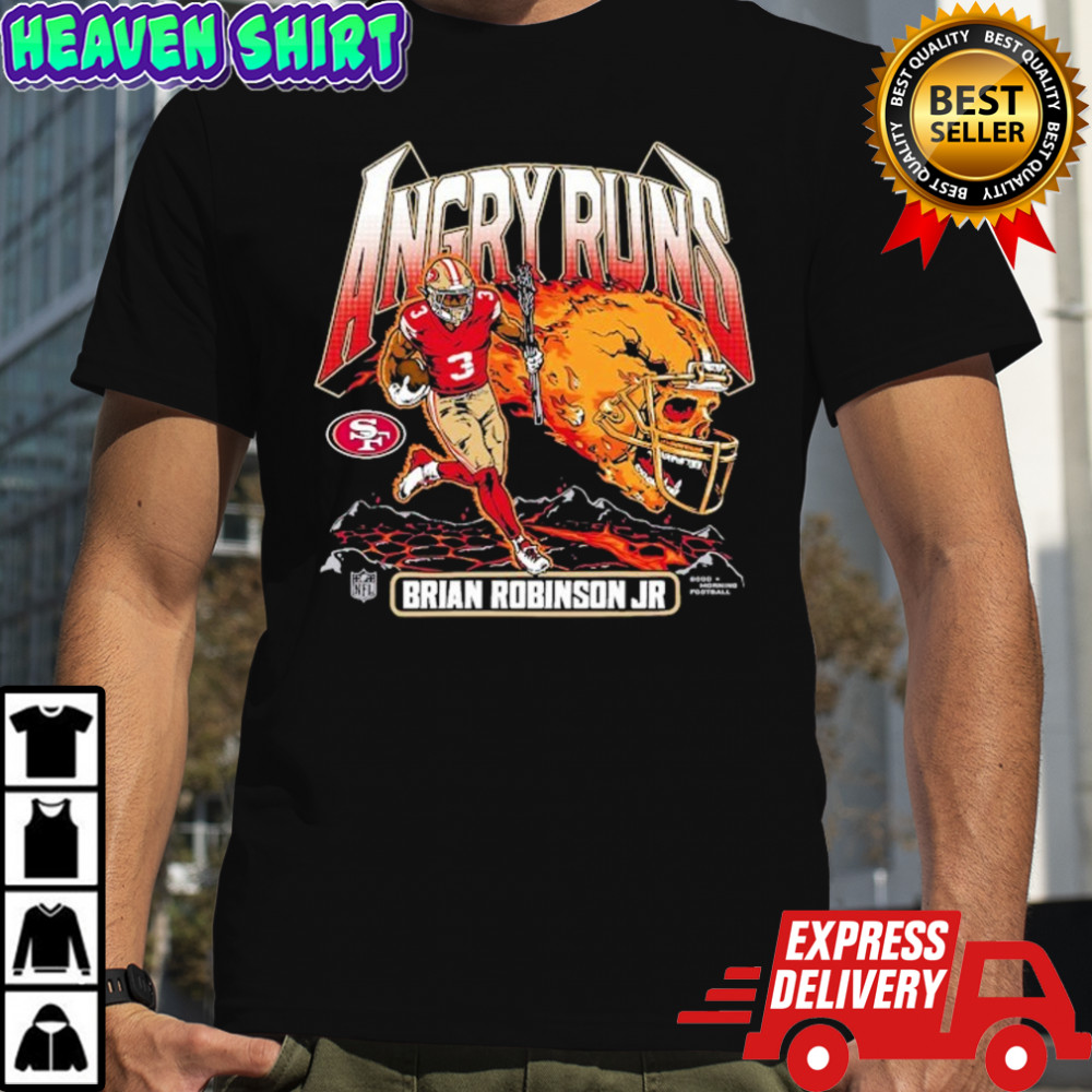 Brian Robinson Jr. Angry Runs San Francisco 49ers NFL Player T-shirt