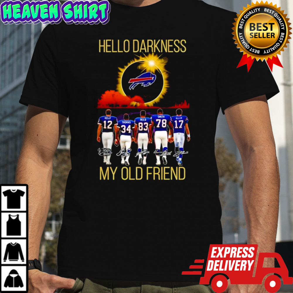 Buffalo Bills Hello Darkness my old friend signatures shirt