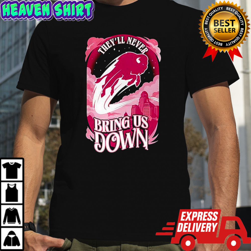 Buffalo Bills Never bring us down Pink shirt