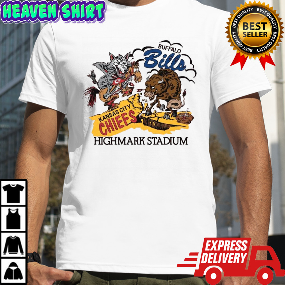 Buffalo Bills vs Kansas City Chiefs 2025 Mascot Matchup Shirt