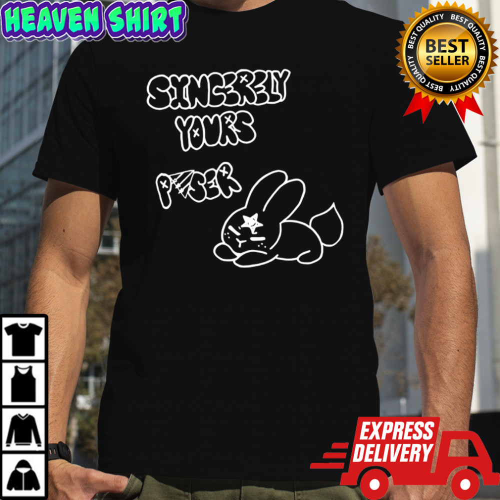 Bunny sincerely yours poser shirt