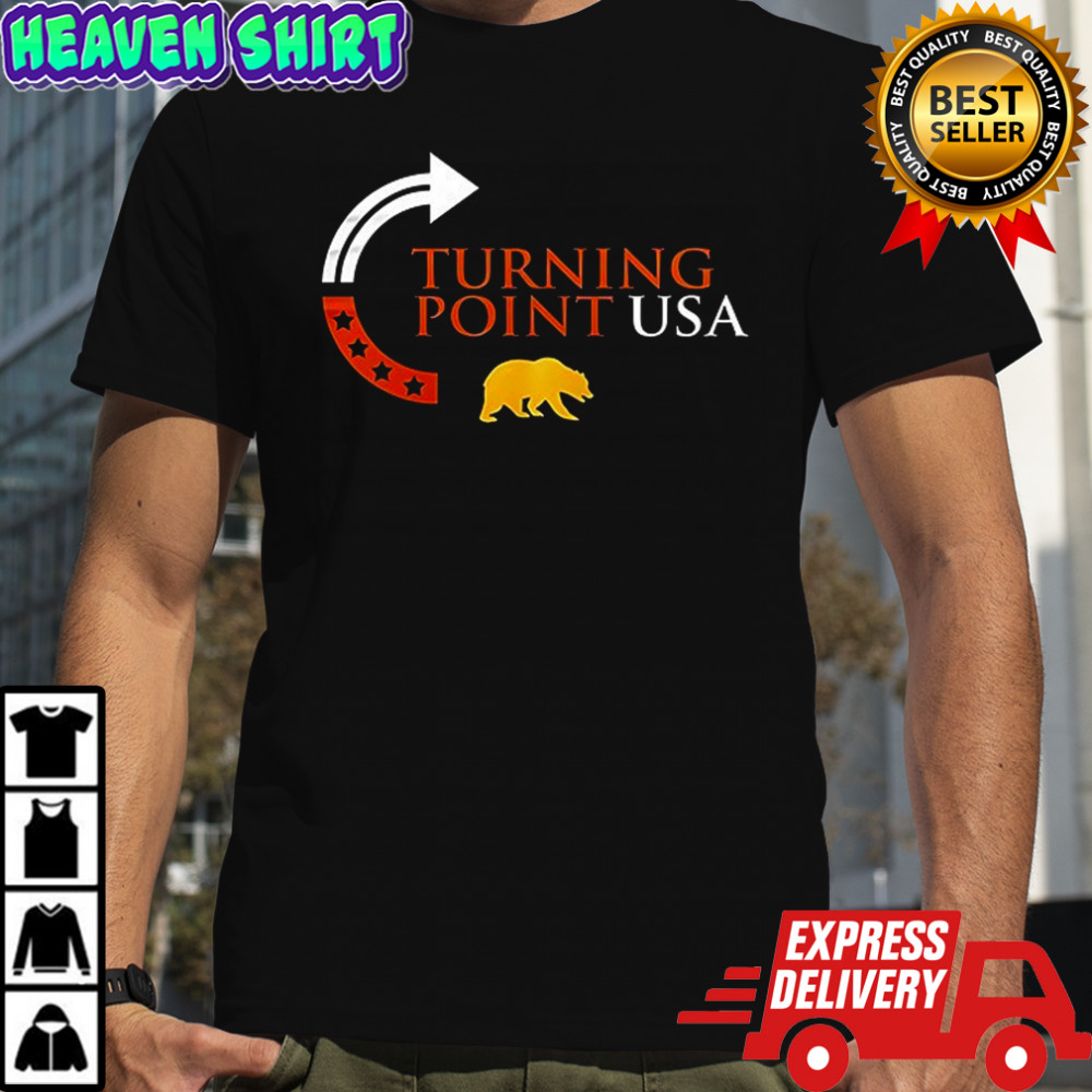 California Golden Bears x Berkeley university of California x Charlie Kirk turning point USA logo shirt