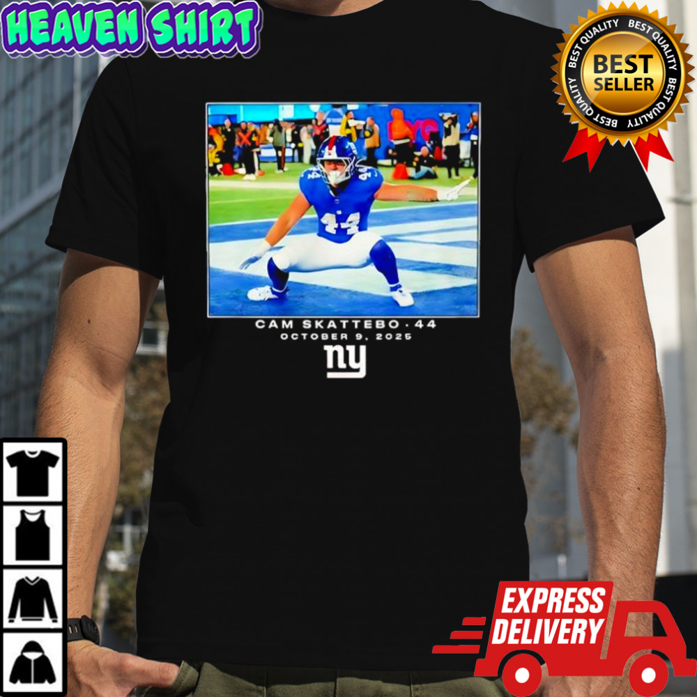 Cam Skattebo New York Giants 2025 NFL draft graphic shirt