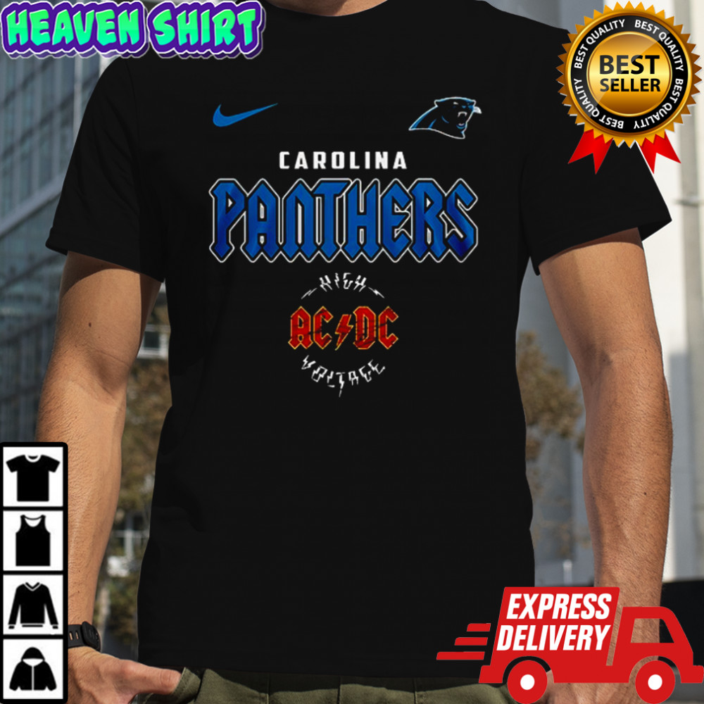 Carolina Panthers AC DC Highway To Hell go Panthers graphic shirt