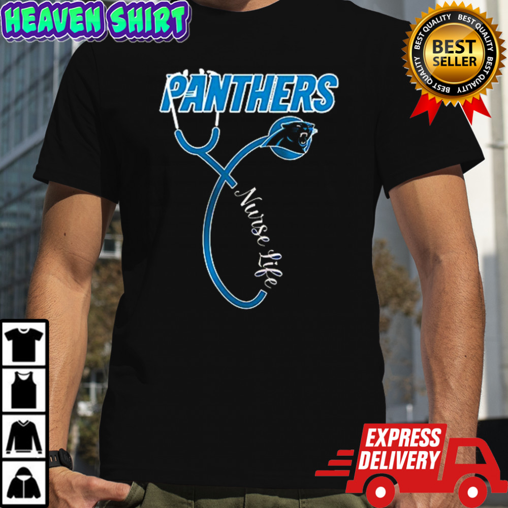 Carolina Panthers x Nurse life it’s a work of heart shirt
