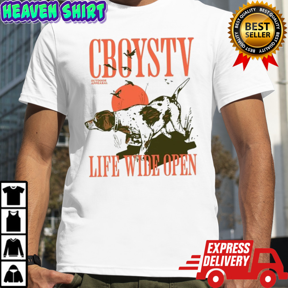 Cboystv Life Wide Open Man’s Best Friend T-shirt