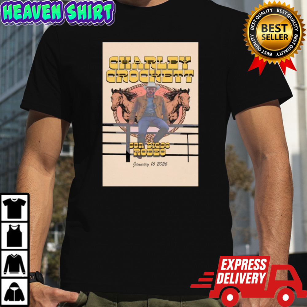 Charley Crockett In San Diego CA On Jan 16th 2026 poster shirt