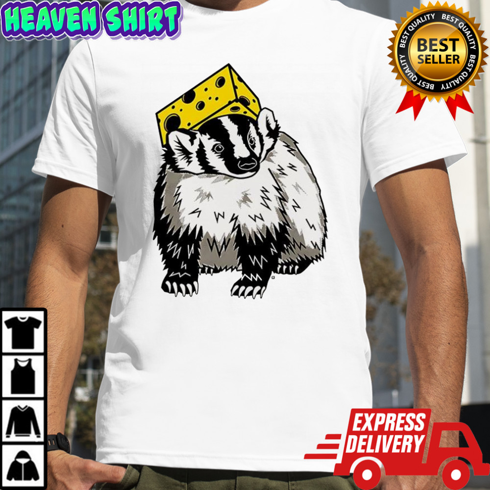 Cheesehead badger cartoon shirt