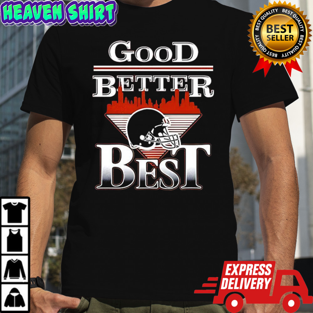 Chicago Bears football good better best helmet city skyline shirt