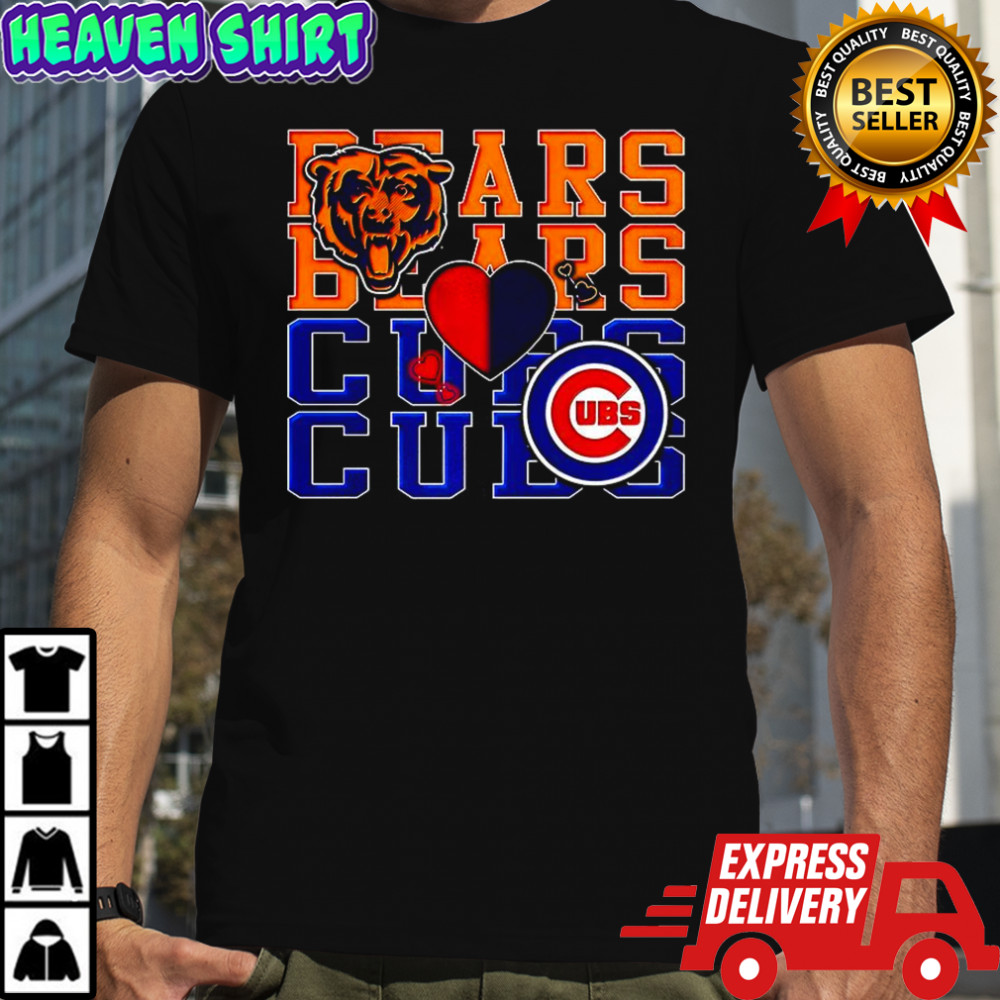 Chicago Bears NFL and Chicago Cubs MLB sport lover shirt