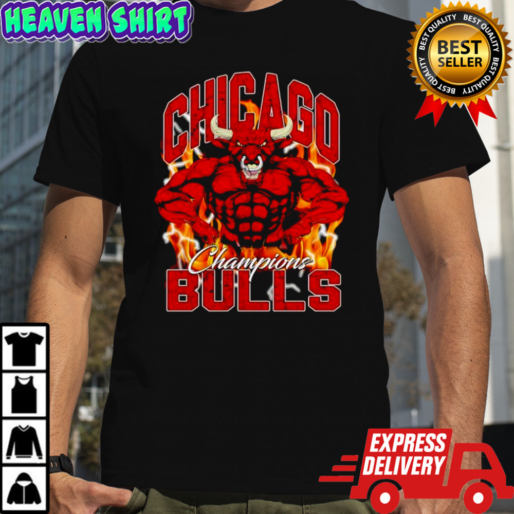 Chicago Bulls mascot Chicago Champions Bulls shirt