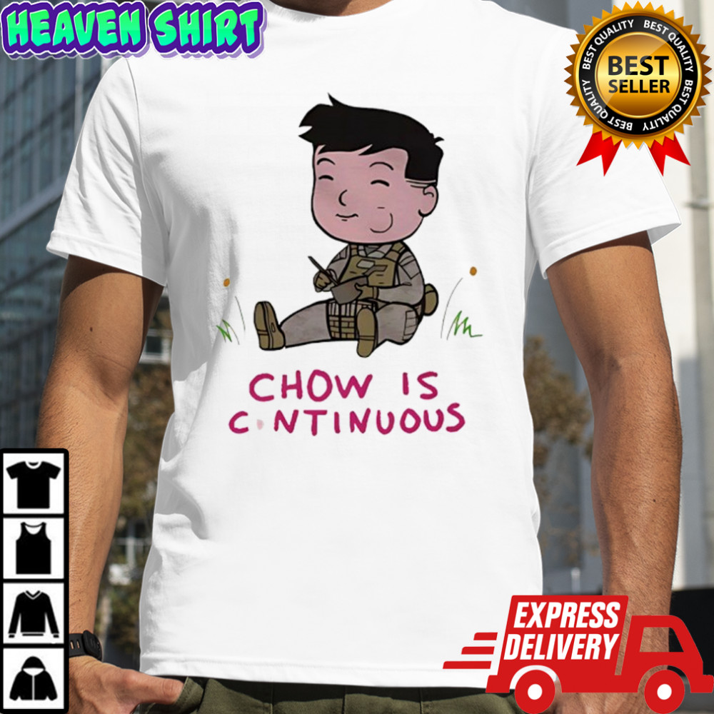Chow is continuous cartoon shirt