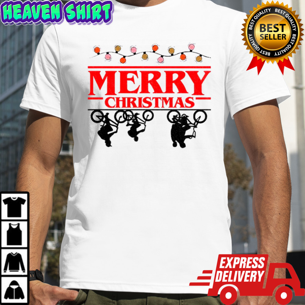Christmas Bicycles Light bulbs Merry Christmas 2025 shirt