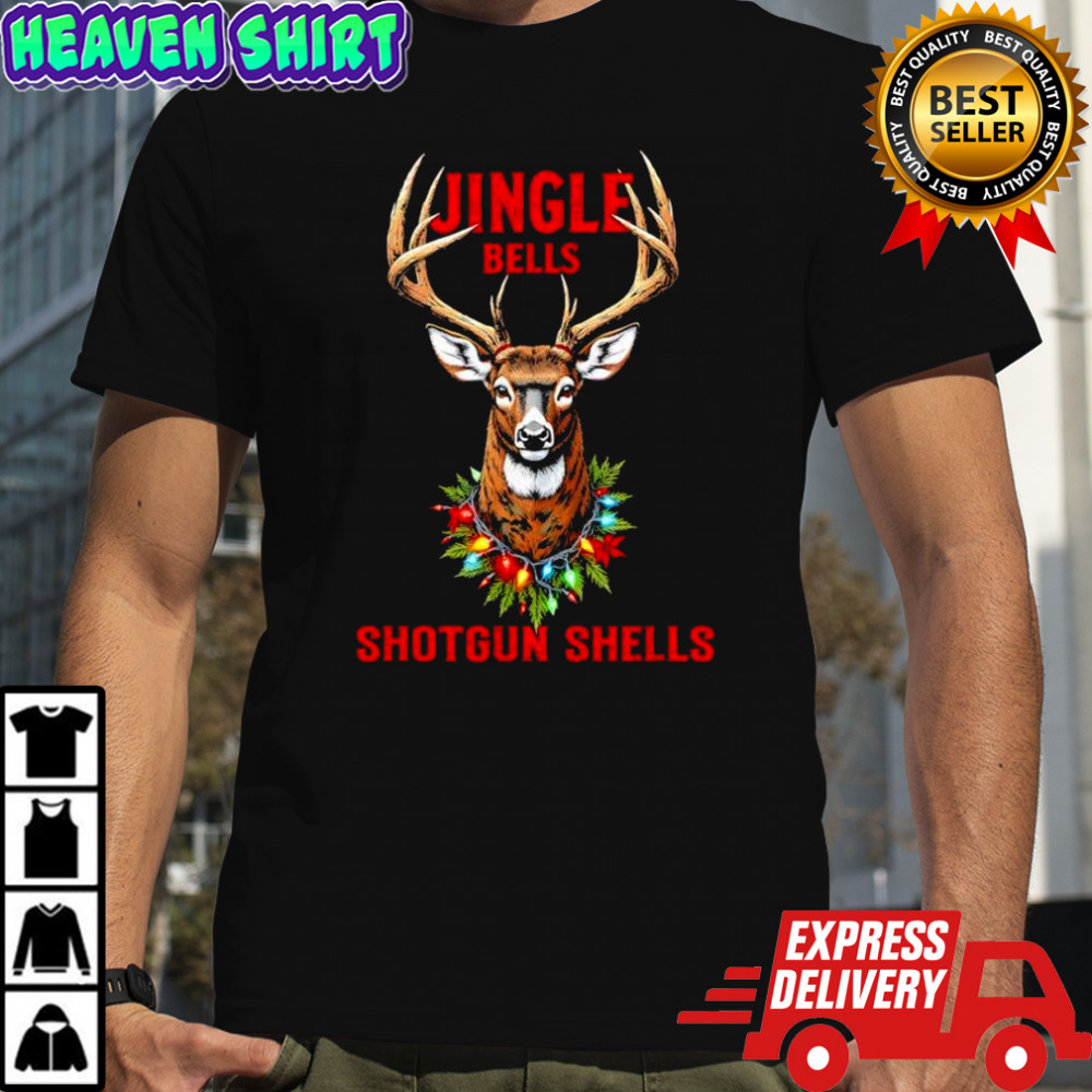 Christmas Deer Hunting Dashing Through Snow Jingle Bells shirt