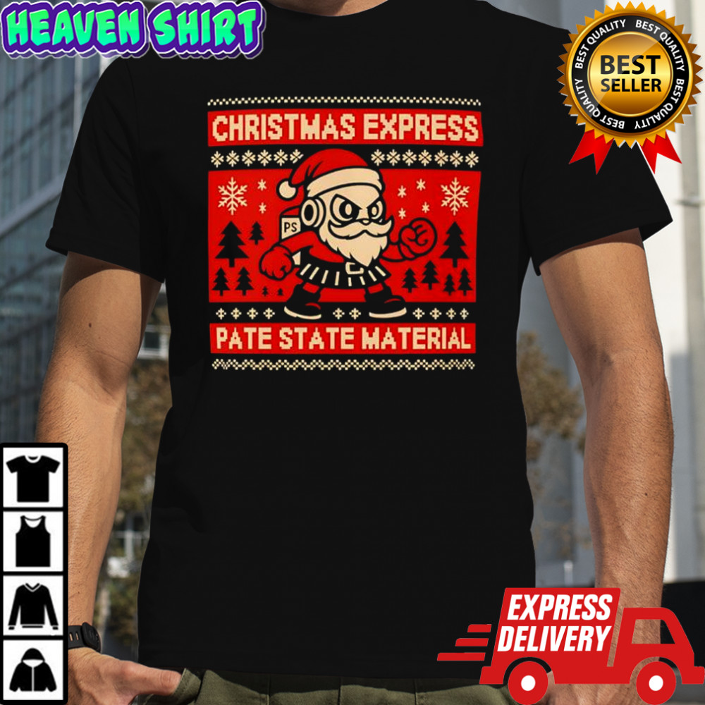 Christmas Express Pate State Material shirt