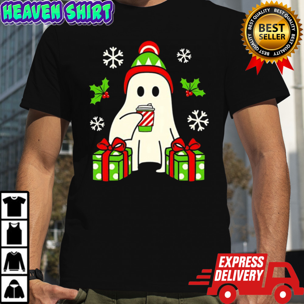 Christmas Ghost with gifts shirt