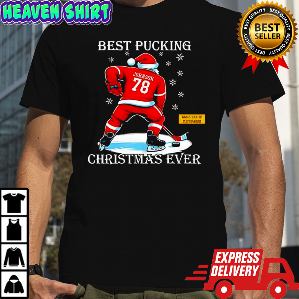 Christmas Hockey Best Pucking Christmas Ever Shirt
