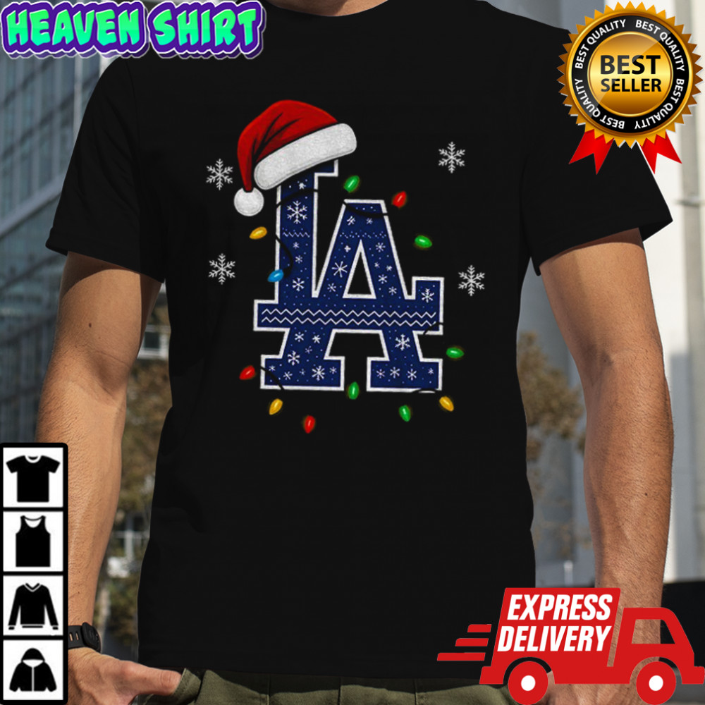 Christmas light bulb Los Angeles Dodgers baseball World Series 2025 Christmas shirt