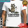 Christmas Raccoon holiday certified sparkle bandit shirt