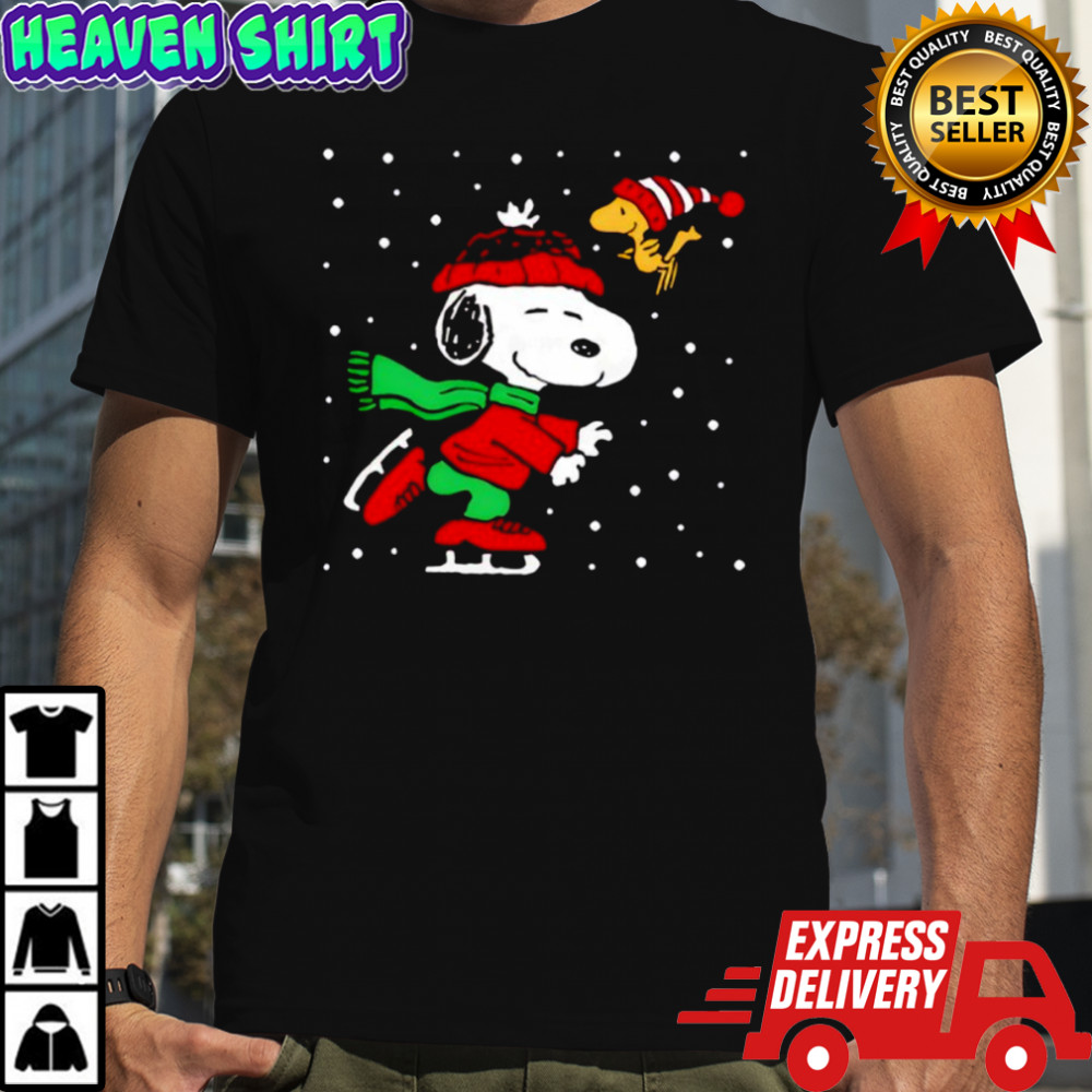 Christmas Snoopy Ice Skating shirt