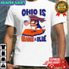 Cincinnati FC Ohio is Orange and Blue flag mascot shirt