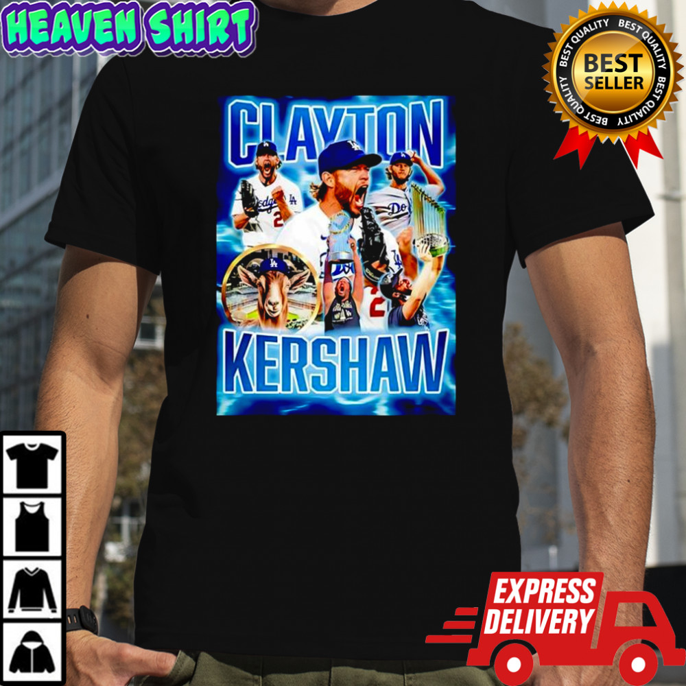 Clayton the GOAT Kershaw LA player graphic shirt