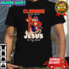 Clemson Tigers football in my veins and Jesus in my heart Christian mascot shirt