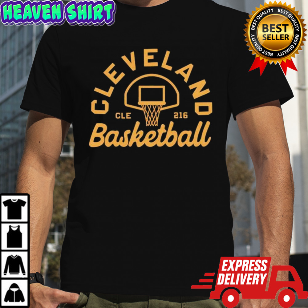 Cleveland Basketball Hoop Script shirt