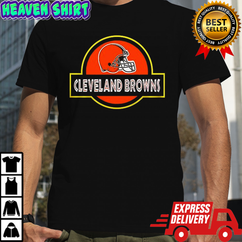 Cleveland Browns x Jurassic Park life finds a way shirt