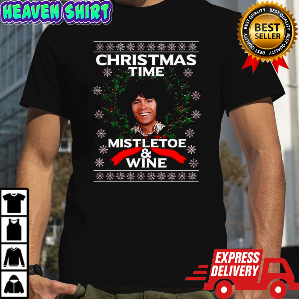 Cliff Richard Christmas time mistletoe and wine shirt
