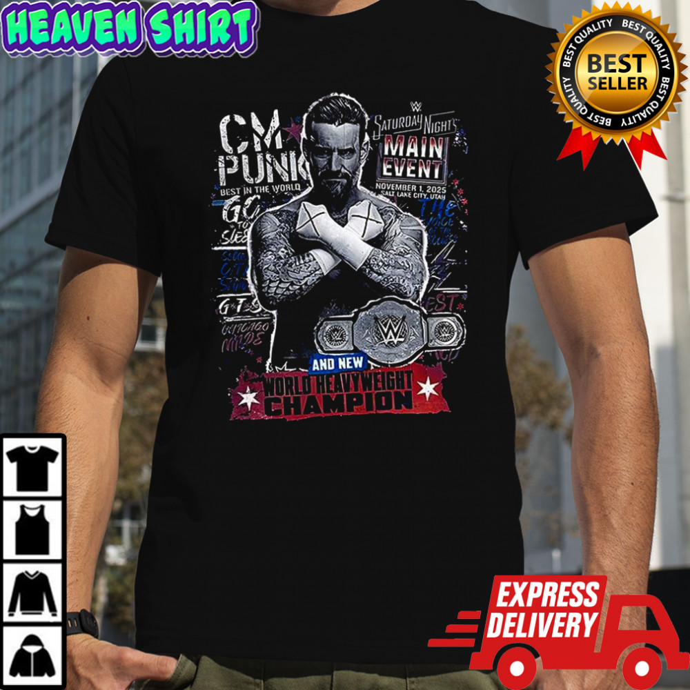 CM Punk and new World heavyweight Champion shirt