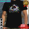 Colorado Avalanche logo Holiday Merry Christmas lights shirt