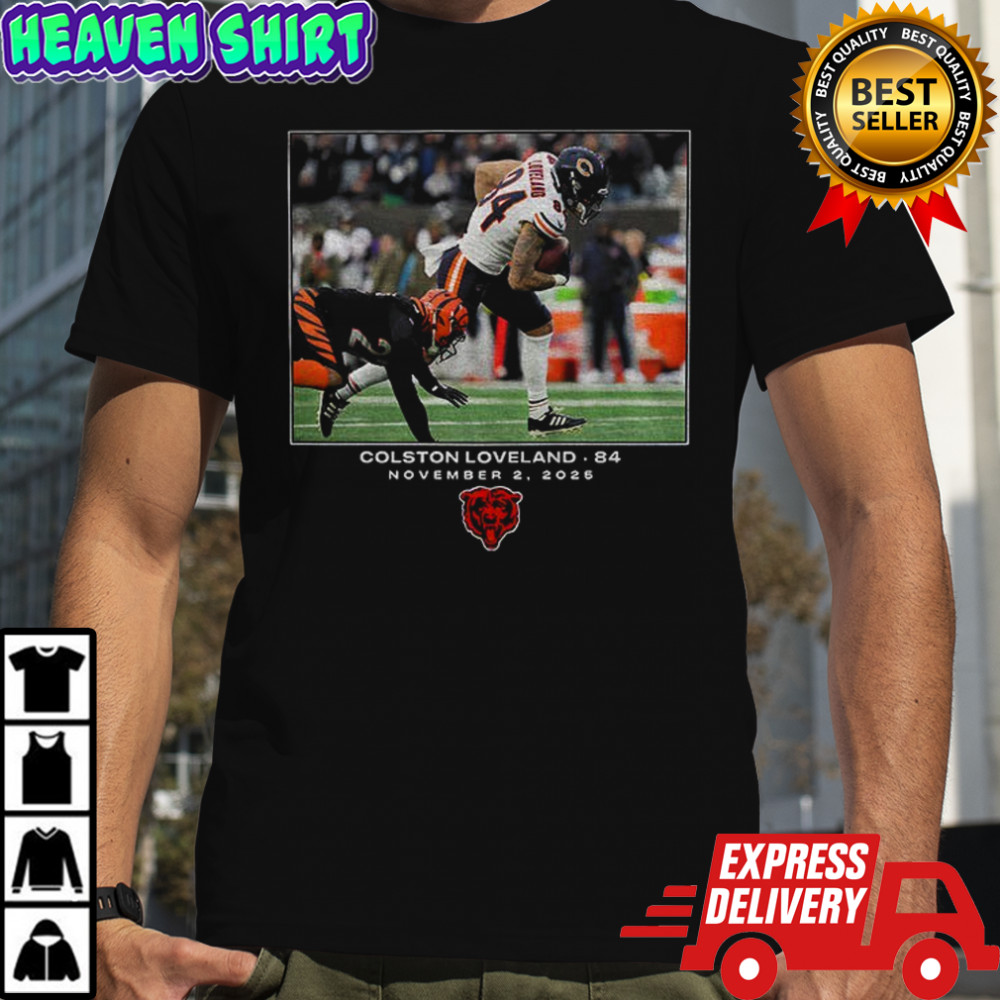 Colston Loveland Chicago Bears NFL Flash Features Week 9 84 November 2 2025 photo shirt