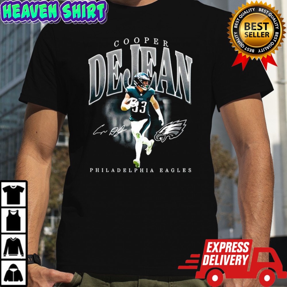 Cooper DeJean Philadelphia Eagles football name signature shirt