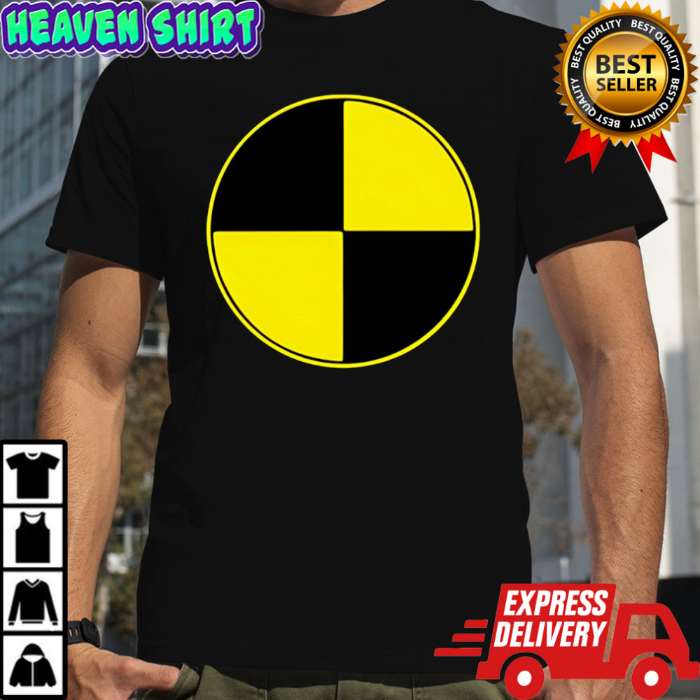 Crash test dummy impersonation shirt