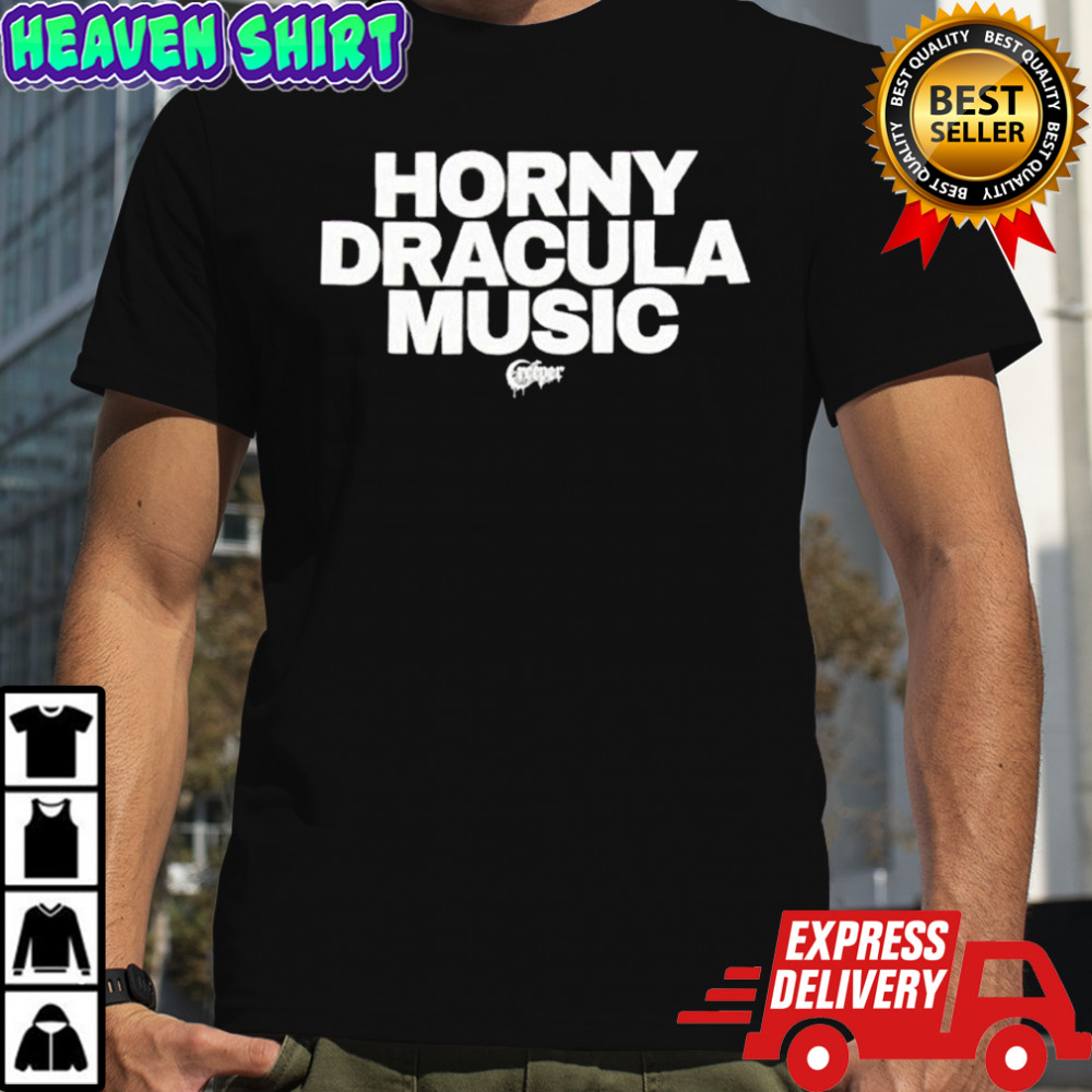Creeper Horny Dracula Music T-Shirt