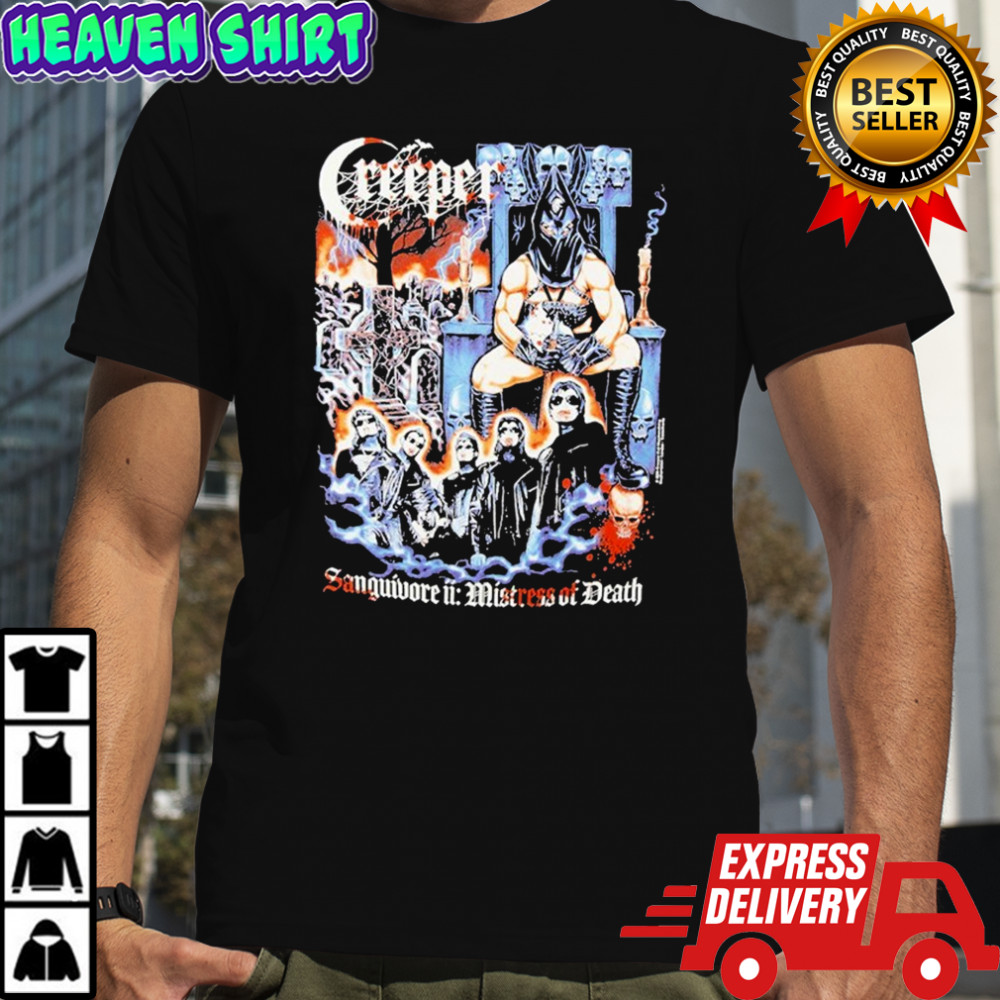 Creeper Sanguivore Mistress Of Death Comic Con T-shirt