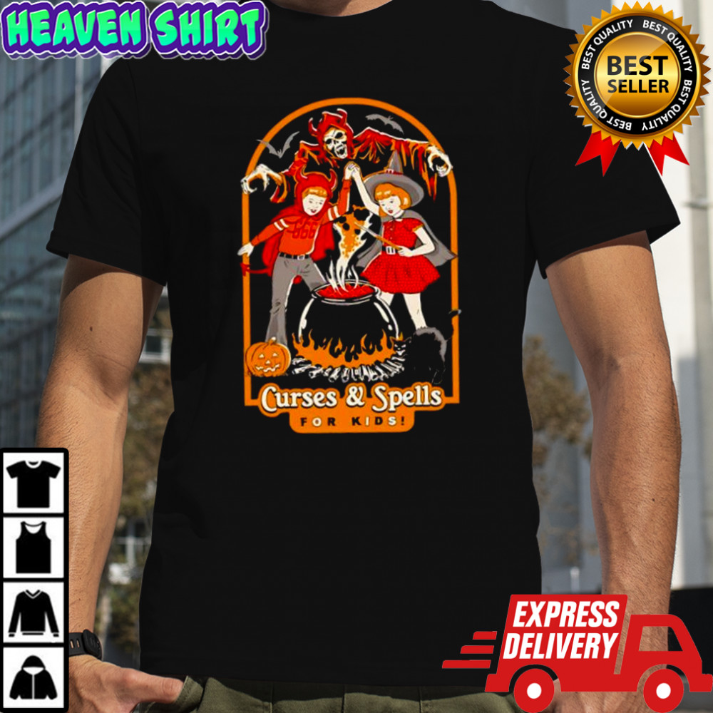 Curses & Spellsfor kids skeletal figure children graphic shirt