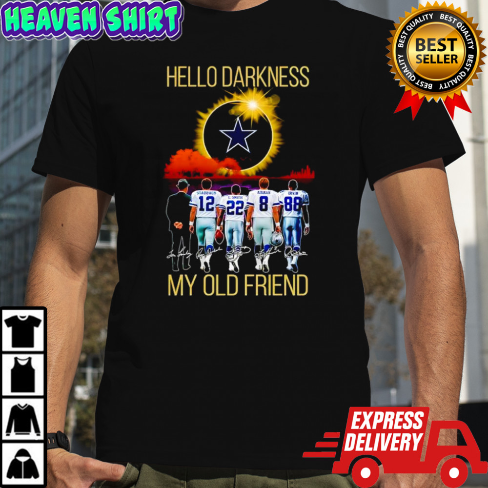 Dallas Cowboys Hello Darkness my old friend signatures shirt