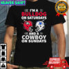 Dallas Cowboys vs Georgia Bulldogs I’m a Bulldog on saturdays and a Cowboy on sundays shirt