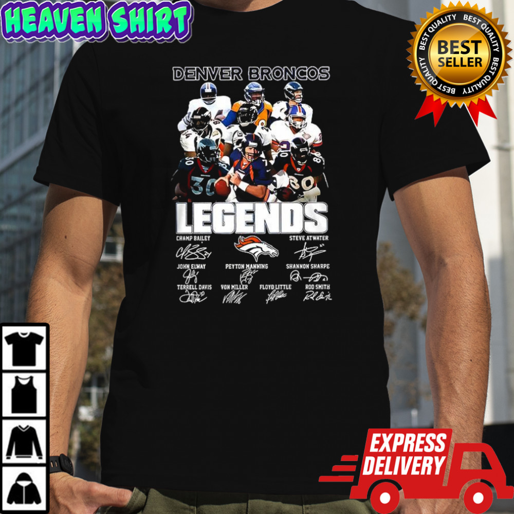 Denver Broncos football legends player signature shirt