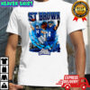 Detroit Lions Amon-Ra St. Brown 14 skyline graphic shirt